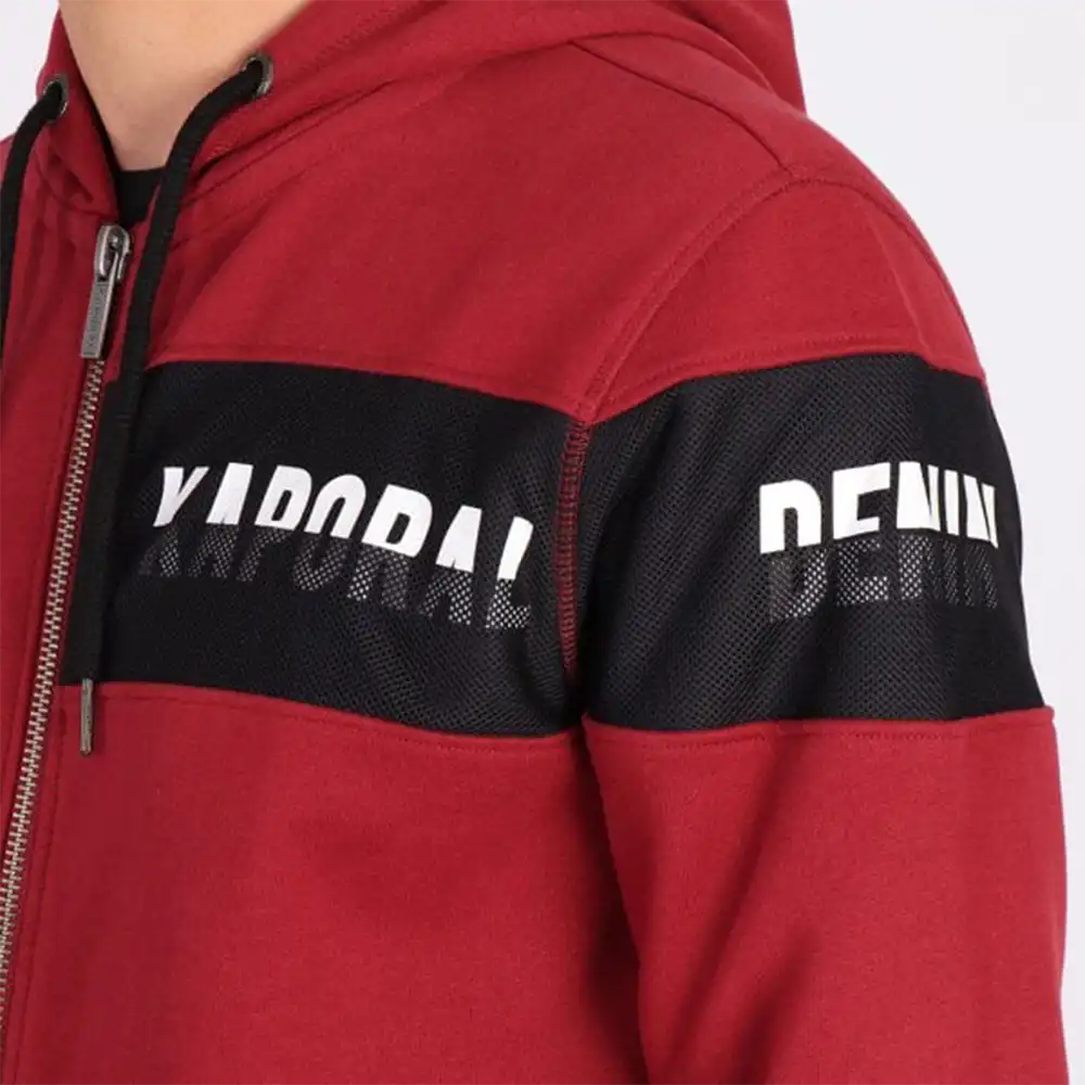 hoodie zippé olive cognac